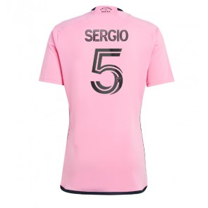 Billiga Inter Miami Sergio Busquets #5 Hemmatröja 2024-25 Kortärmad